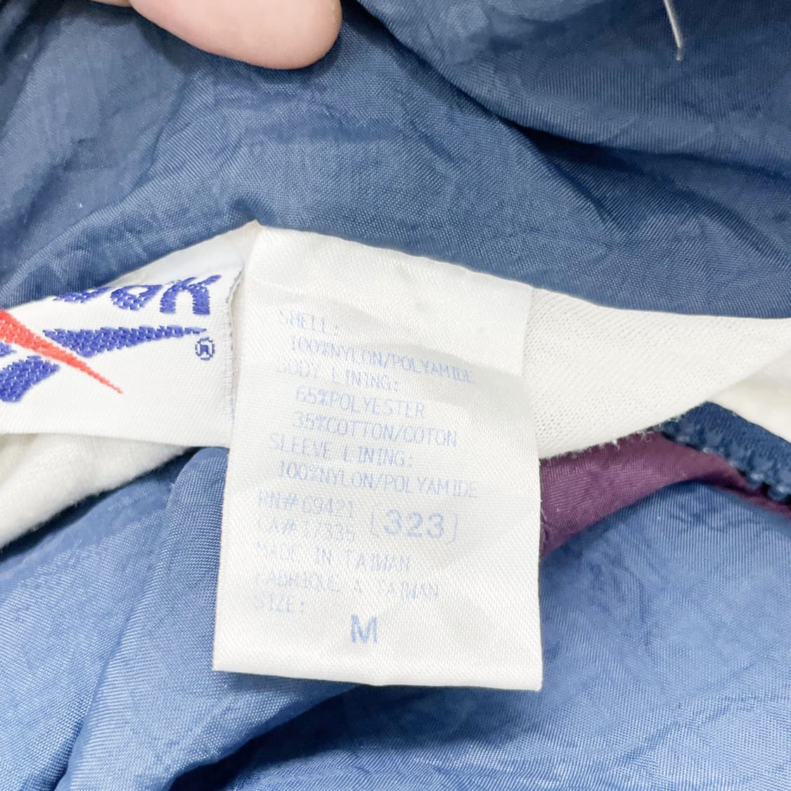 리복 올드스쿨 빈티지크롭 바람막이재킷 M 진스센스 상품이미지5