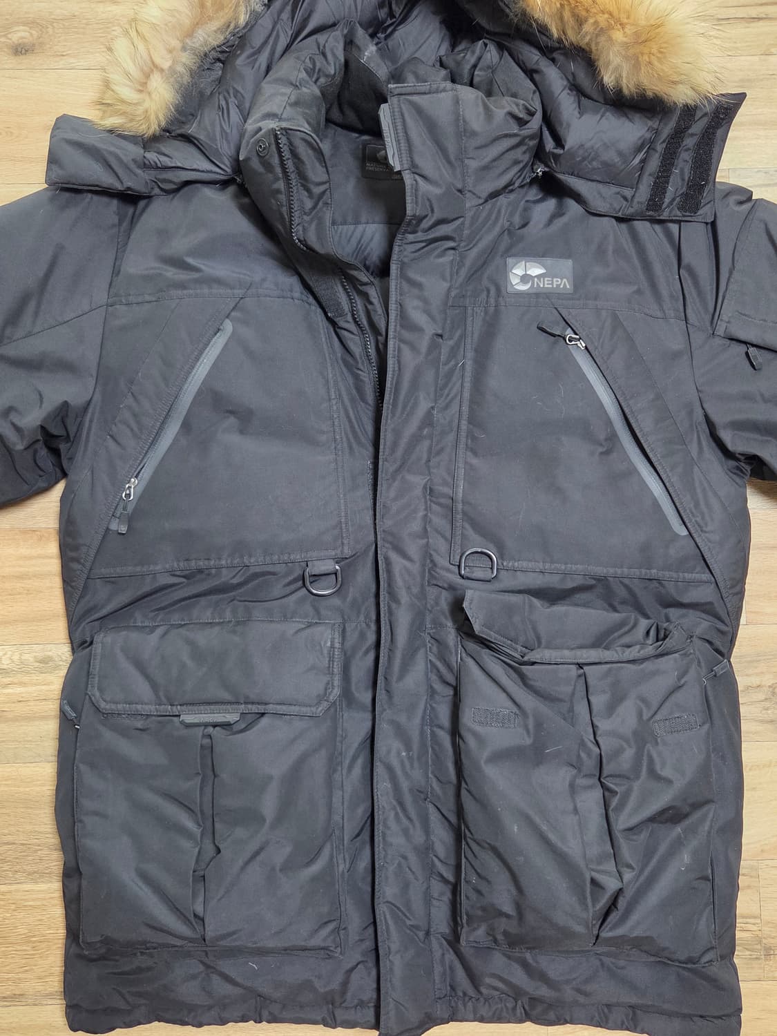 105 덕다운 네파 남성 알라스카 대장 야상 패딩 점퍼  상품이미지4