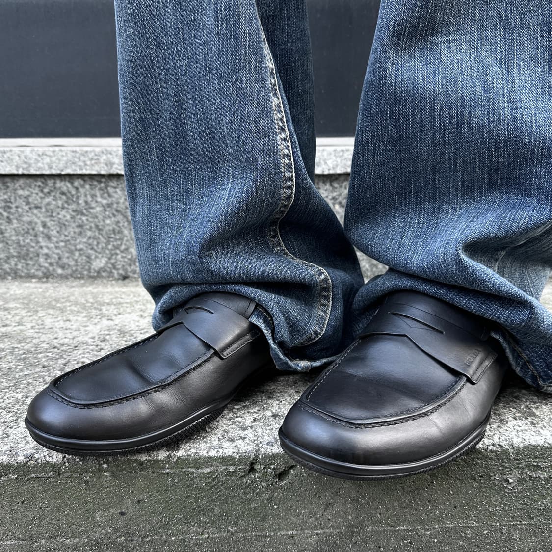 00s 빈티지 블랙 프라다 스포츠 로퍼 상품이미지5