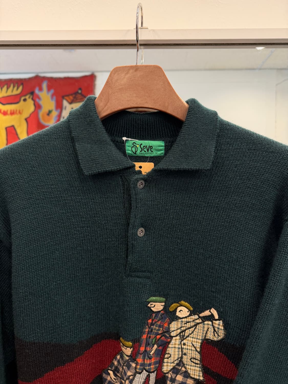 Seve 빈티지 울 카라 니트 상품이미지3