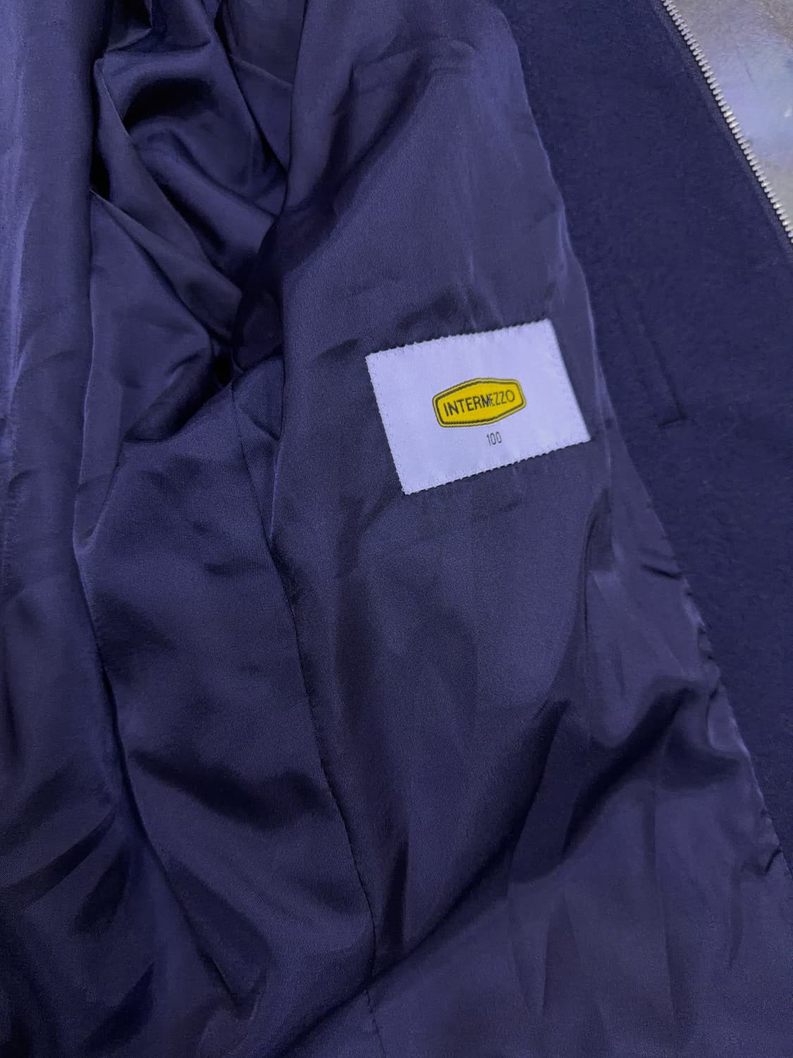 인터메조 울저지 집업 점퍼 블루종 점퍼 자켓 네이비 100 상품이미지10