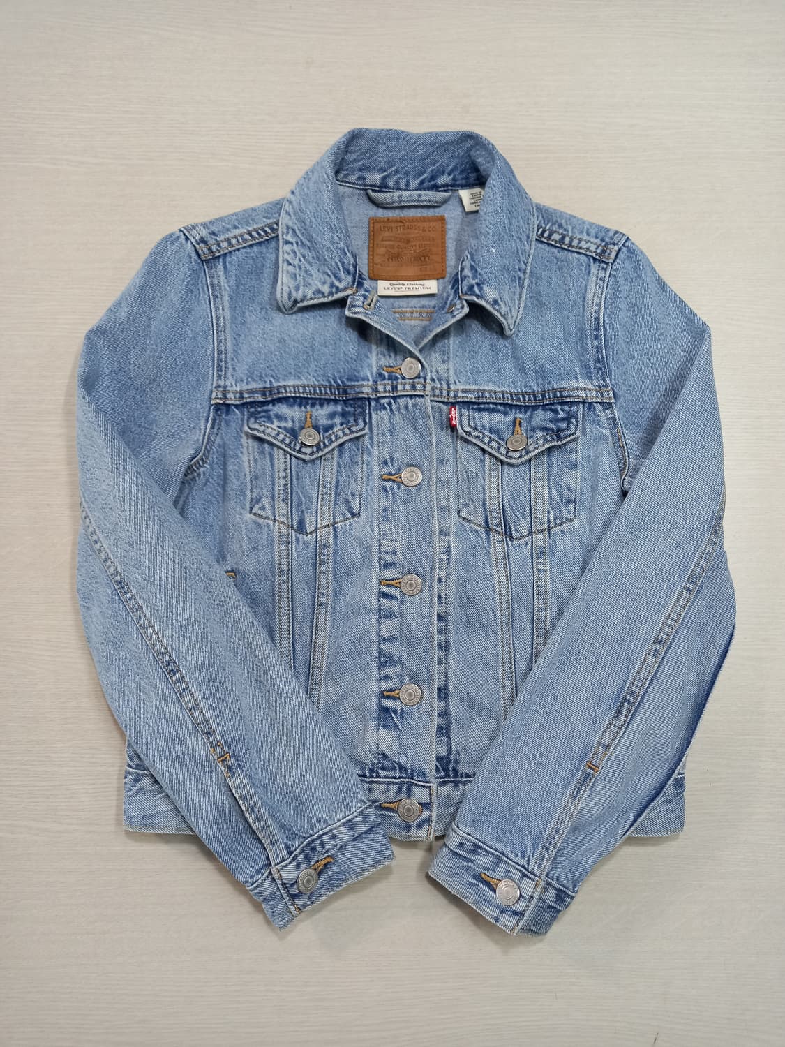 S85 리바이스 Primium 리오셀21% 데님자켓 연청 S-204 상품이미지3