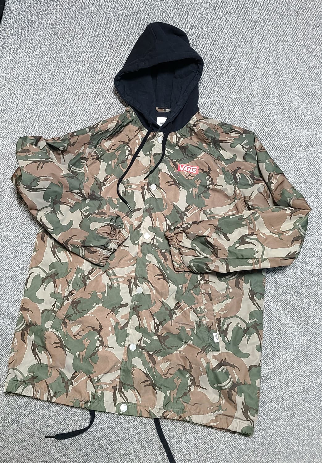 반스 카모플라쥬 후드 코치자켓 M 상품이미지1