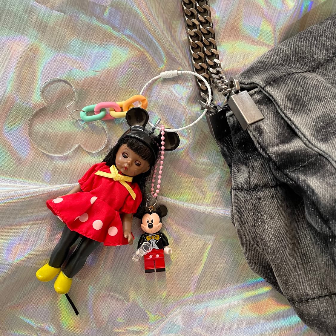 빈티지 맥마담 미키마우스 인형키링 상품이미지3