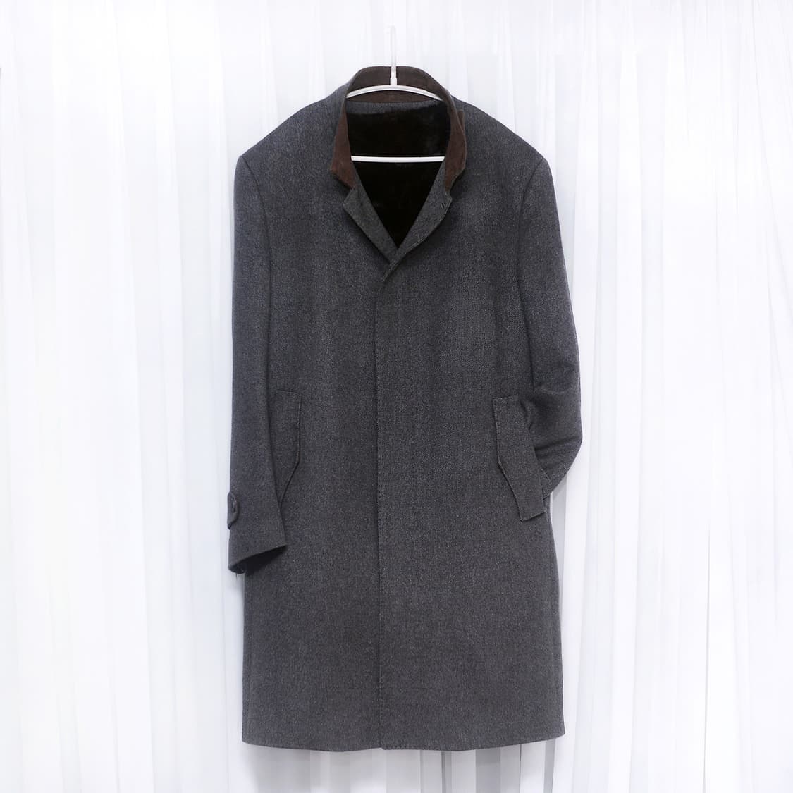 마에스트로 퓨어 캐시미어 밍크 라이너 투웨이 싱글 카코트 (100+) 상품이미지1