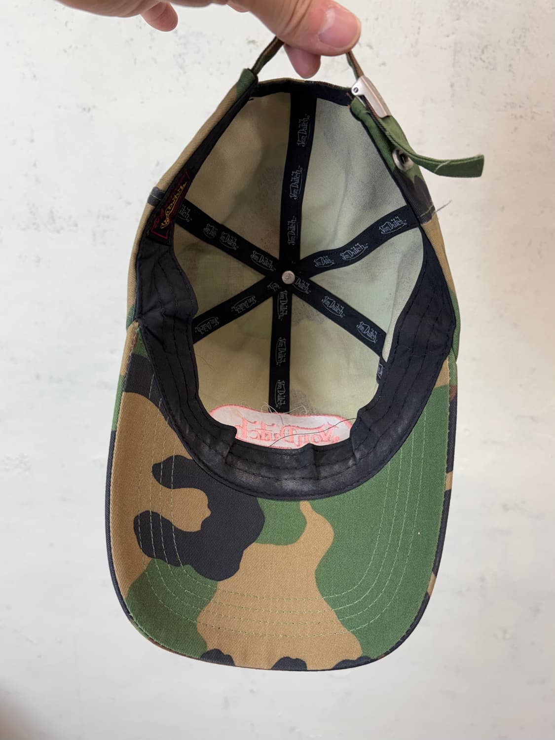 Von dutch 본더치 빈티지 카모 볼캡 상품이미지4