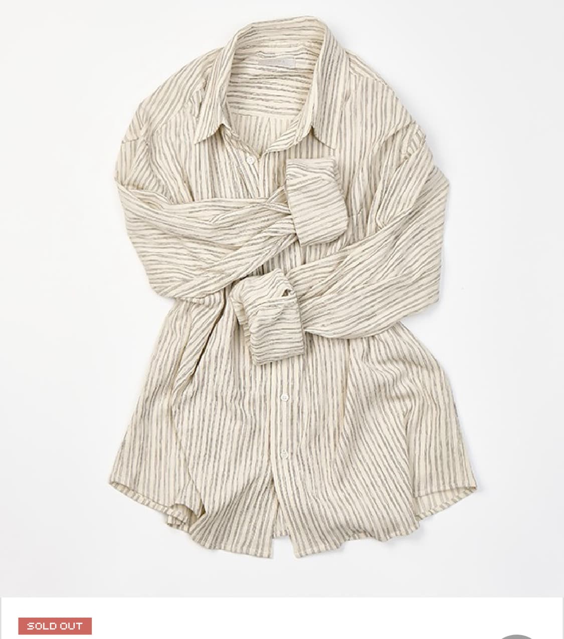 모마디자인 CP Pleats stripe ivory 아이보리 셔츠 50 상품이미지1