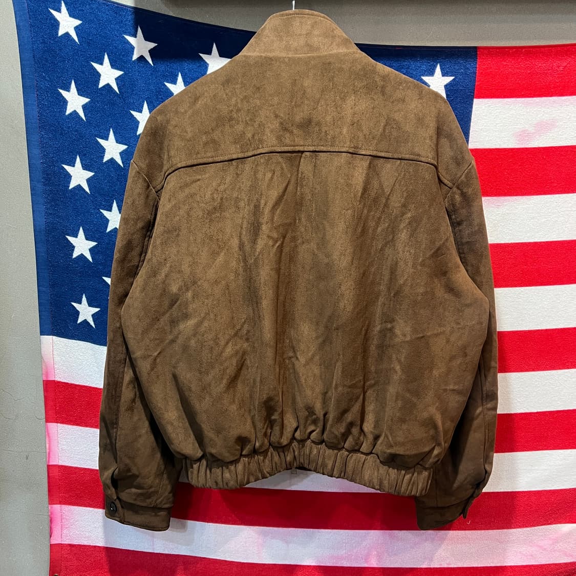 Raygun 스웨이드 봄버 자켓 브라운 상품이미지2