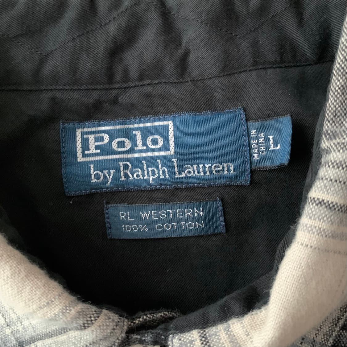 랄프로렌 RL WESTERN 옴브레 쉐도우 체크 셔츠 RRL 상품이미지7