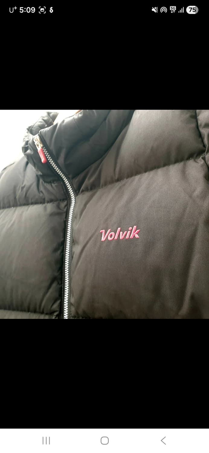 볼빅 남자 덕다운 패딩조끼.  싸이즈 100~105 상품이미지2