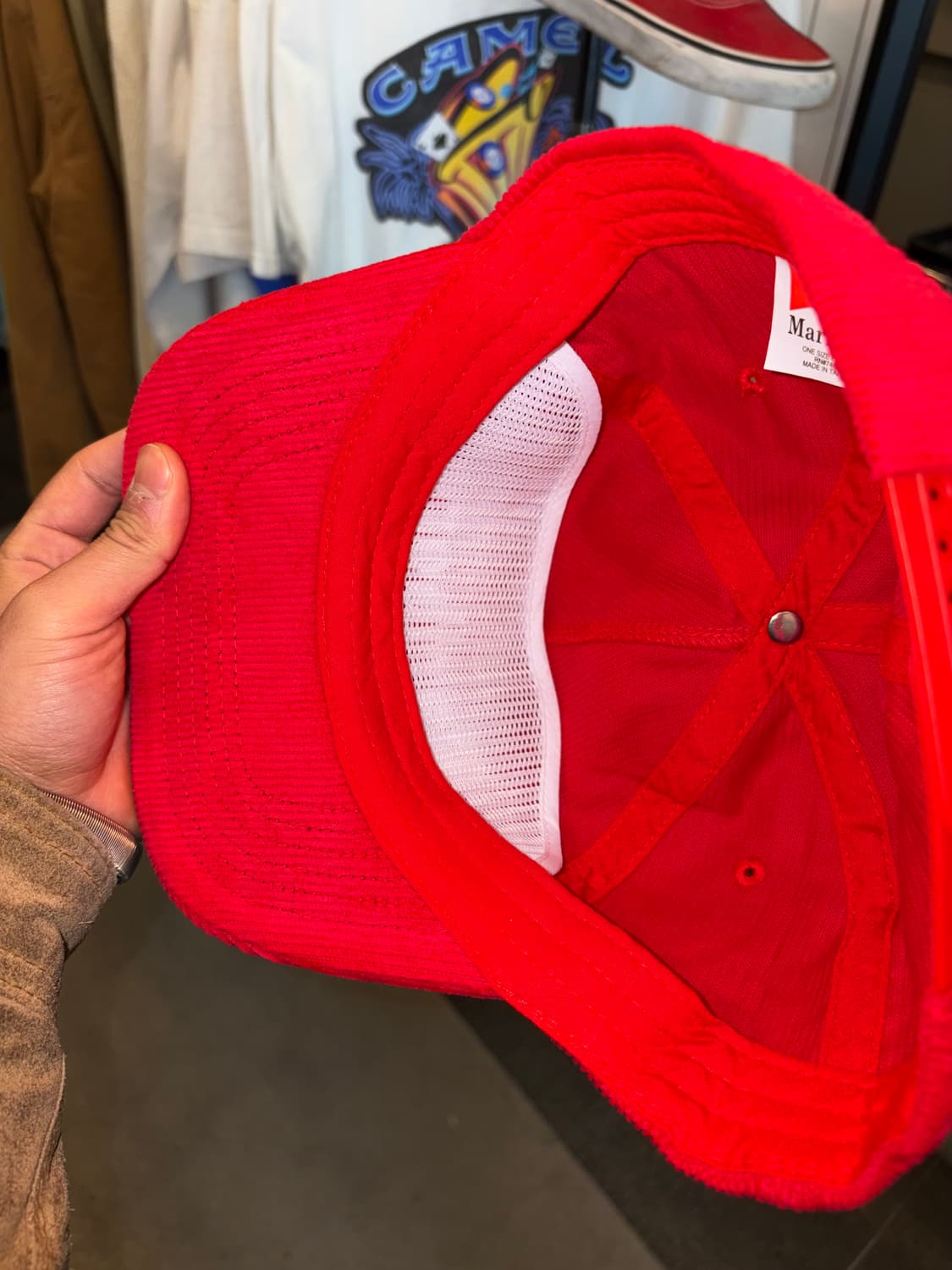 Marlboro logo corduroy trucker cap 상품이미지8