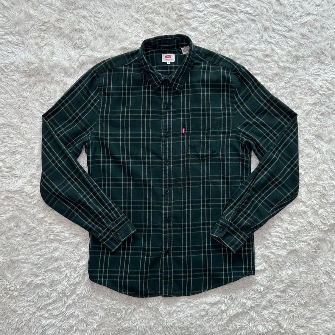 리바이스 체크 플란넬 셔츠 (M) 상품이미지1