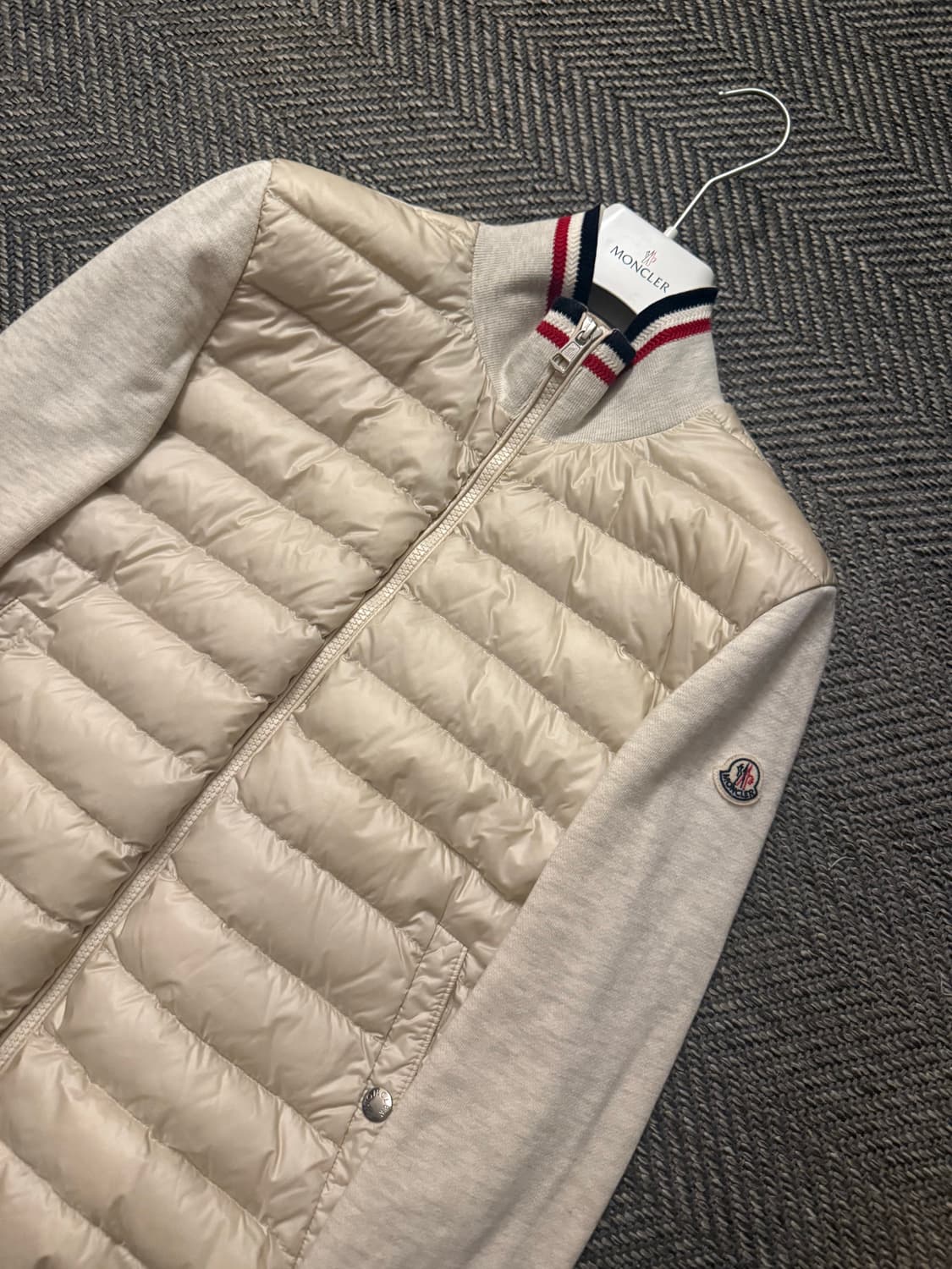 몽킁레어 아이보리 니트패딩 S 상품이미지2