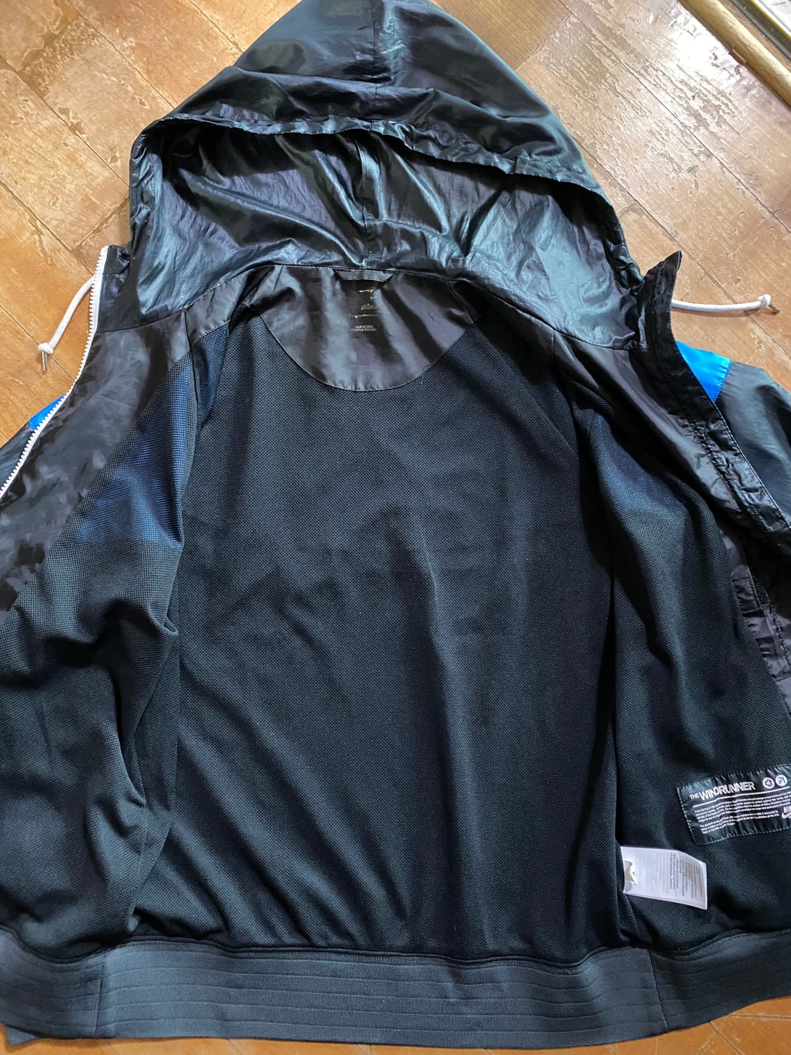 나이키 윈드러너 바람막이 블루/블랙 L (100~105) 상품이미지4