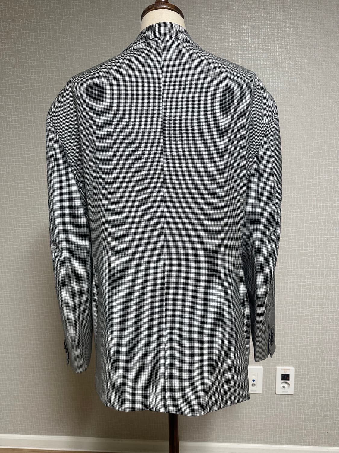 수제맞춤정장.도멜원단 하운드투스슈트 상의,하의,베스트 풀세트  상품이미지7