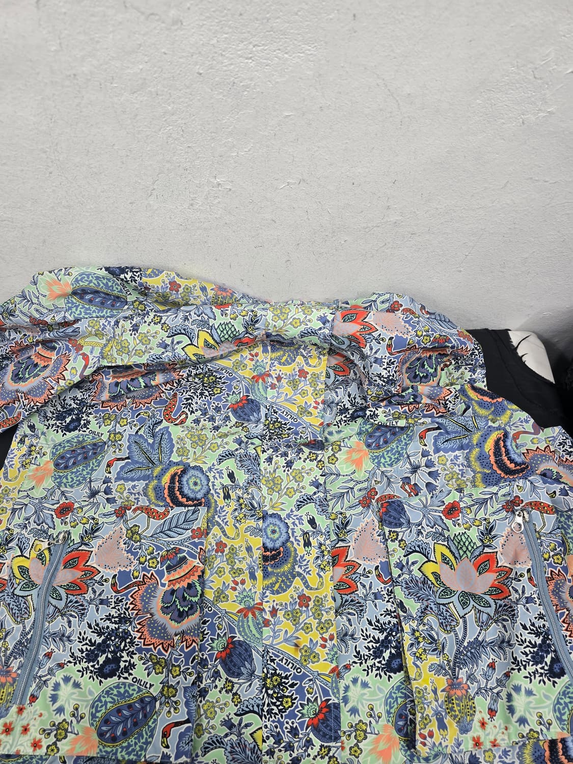 오일릴리 플라워 패턴 하프 바람막이 상품이미지4