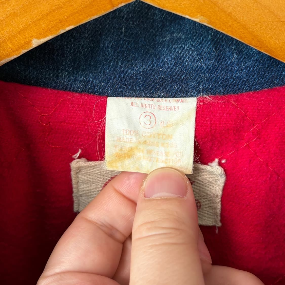 (L)빈티지 코카콜라 데님 커버올 자켓  상품이미지4