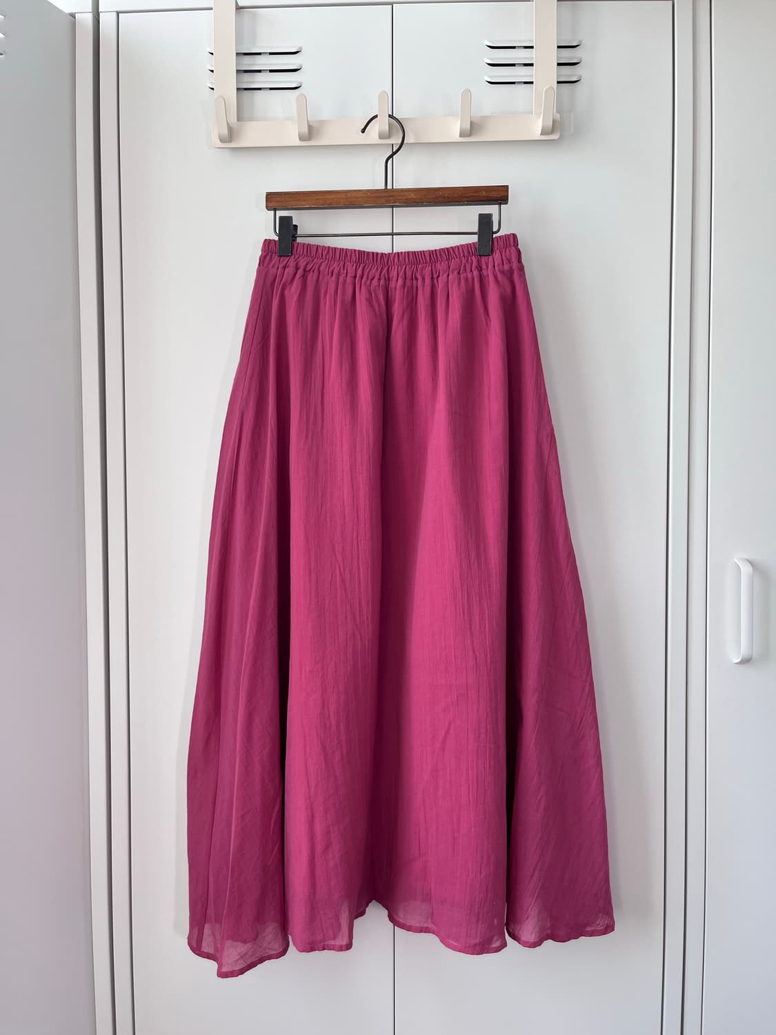 Vintage 하구미 핫핑크 롱 스커트 상품이미지3