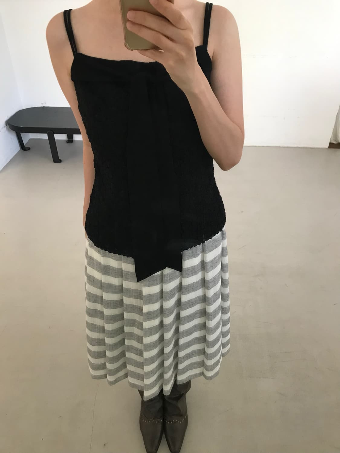 vintage black lace ribbon sleevless 상품이미지4