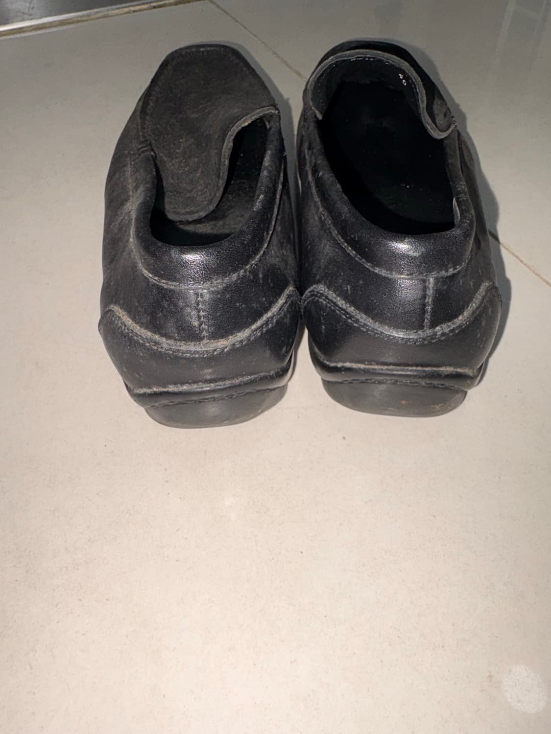 Vintage Black Leather Driving Shoes 상품이미지7