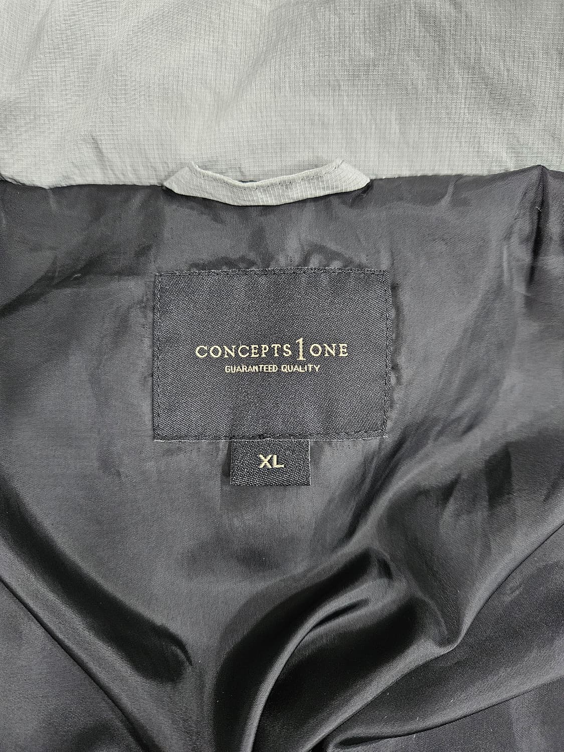 컨셉원 라이트그레이 오리털 패딩 XL 상품이미지3