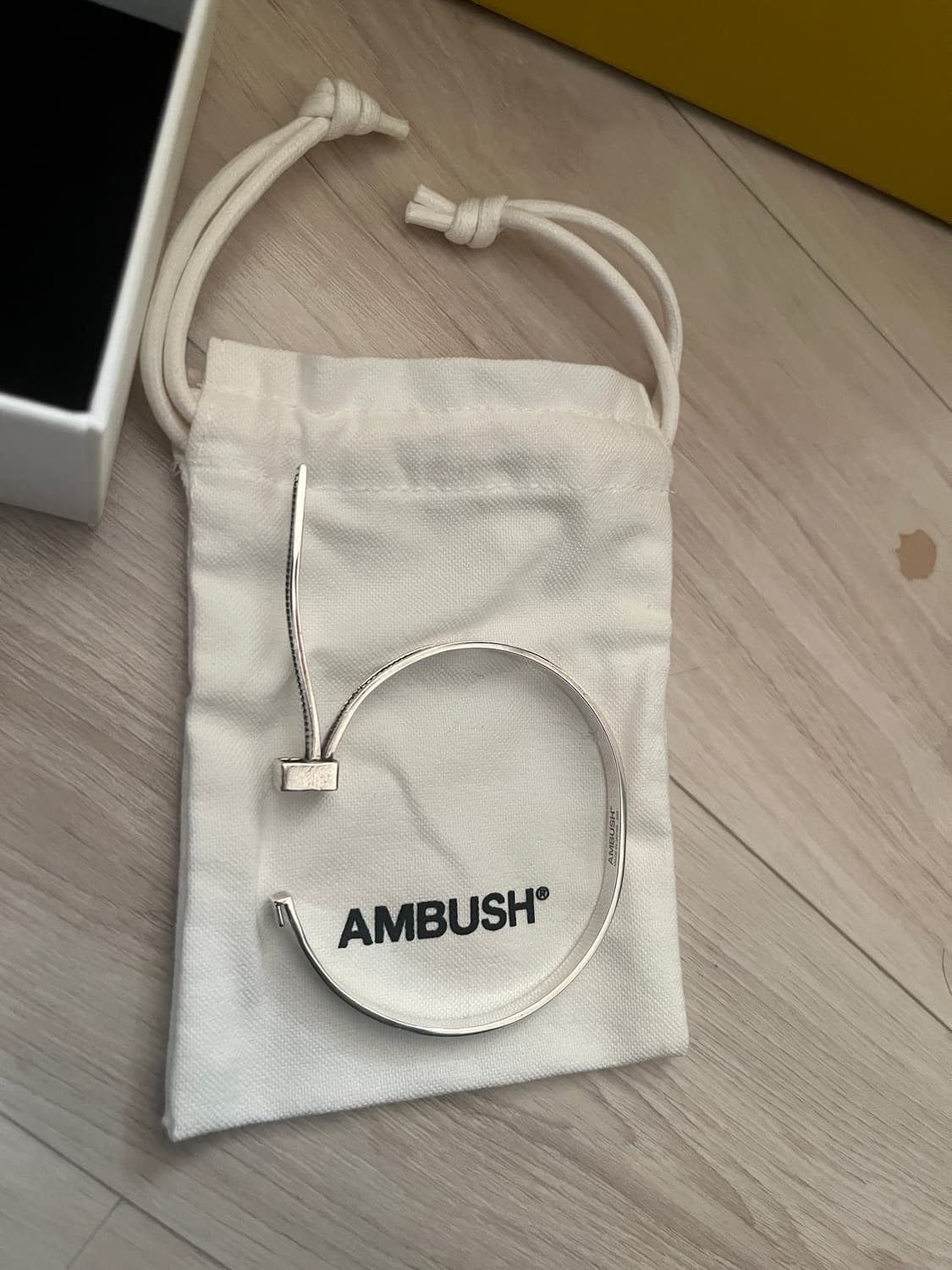 케이블 타이 실버 팔찌  상품이미지4