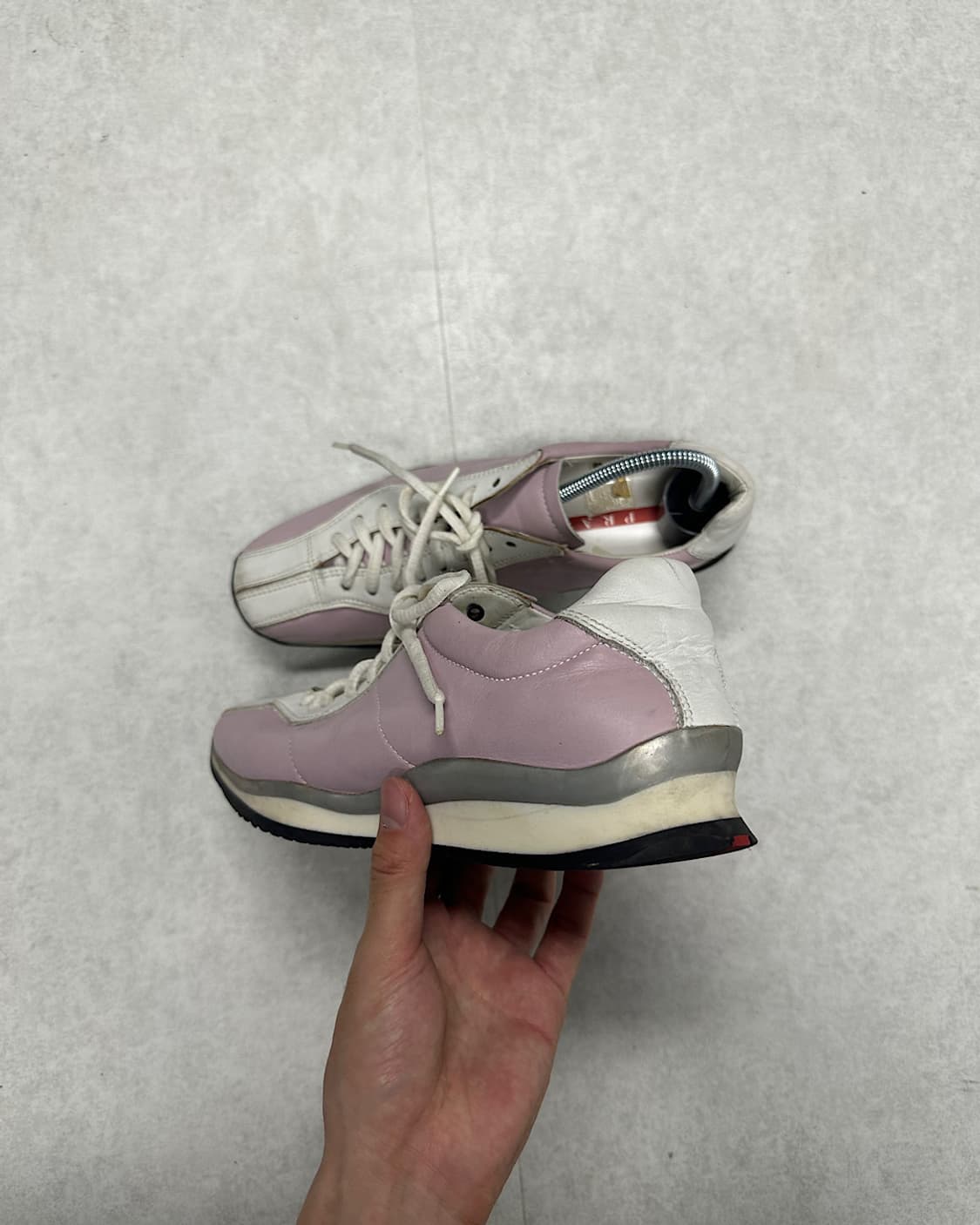 Prada pink leather shoes 상품이미지2