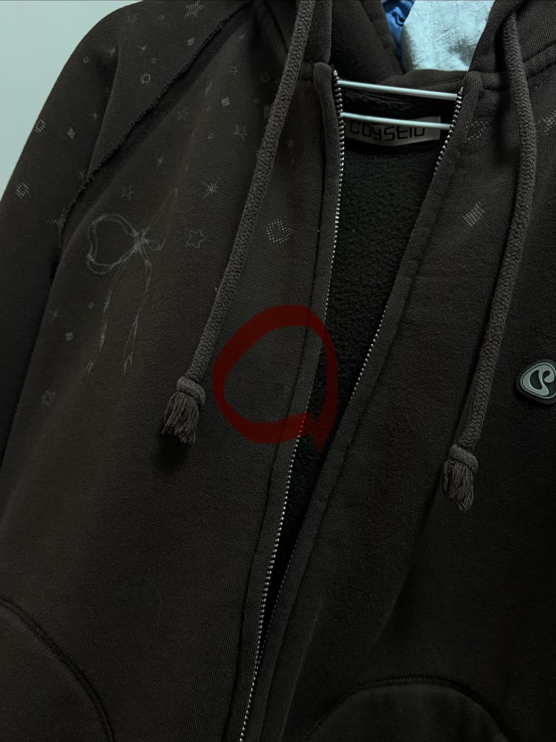 코이세이오 트윙클 후드집업 브라운 상품이미지2