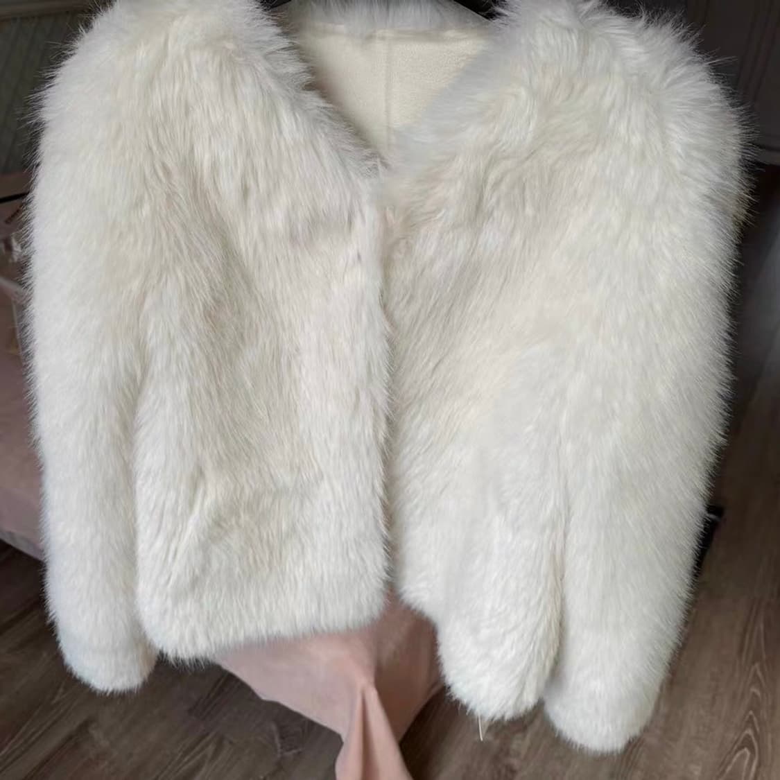 화이트 퍼자켓 상품이미지5