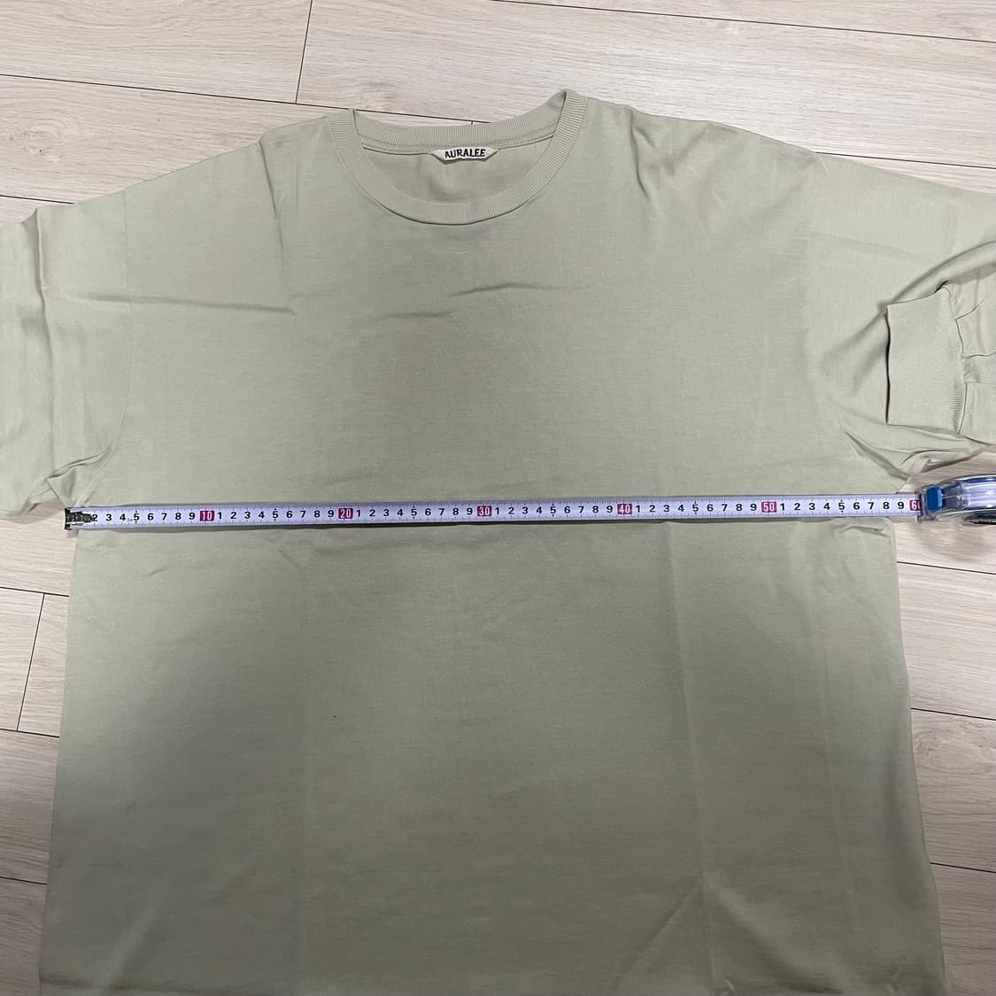오라리 러스터 플레이팅 긴팔티 (라이트그린/5사이즈) 상품이미지7