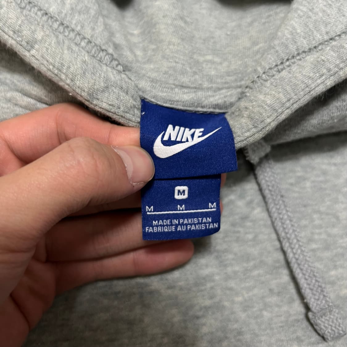 나이키 스우시 로고 기모 후드티 [그레이] M/95 상품이미지5