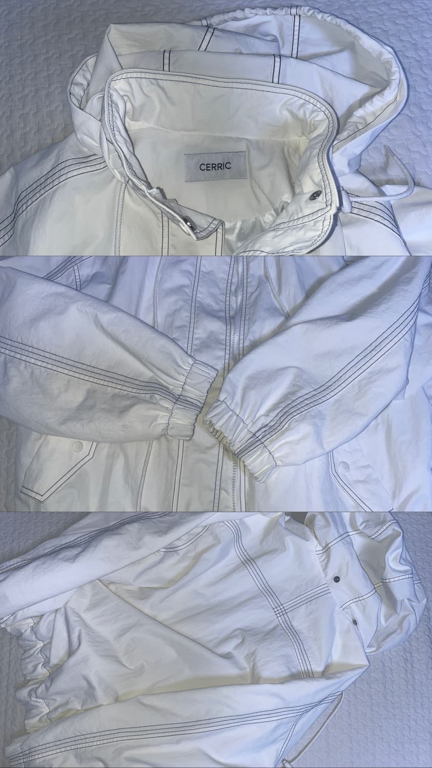 세릭 cerric 스티치 후드 자켓 아우터 점퍼 상품이미지9