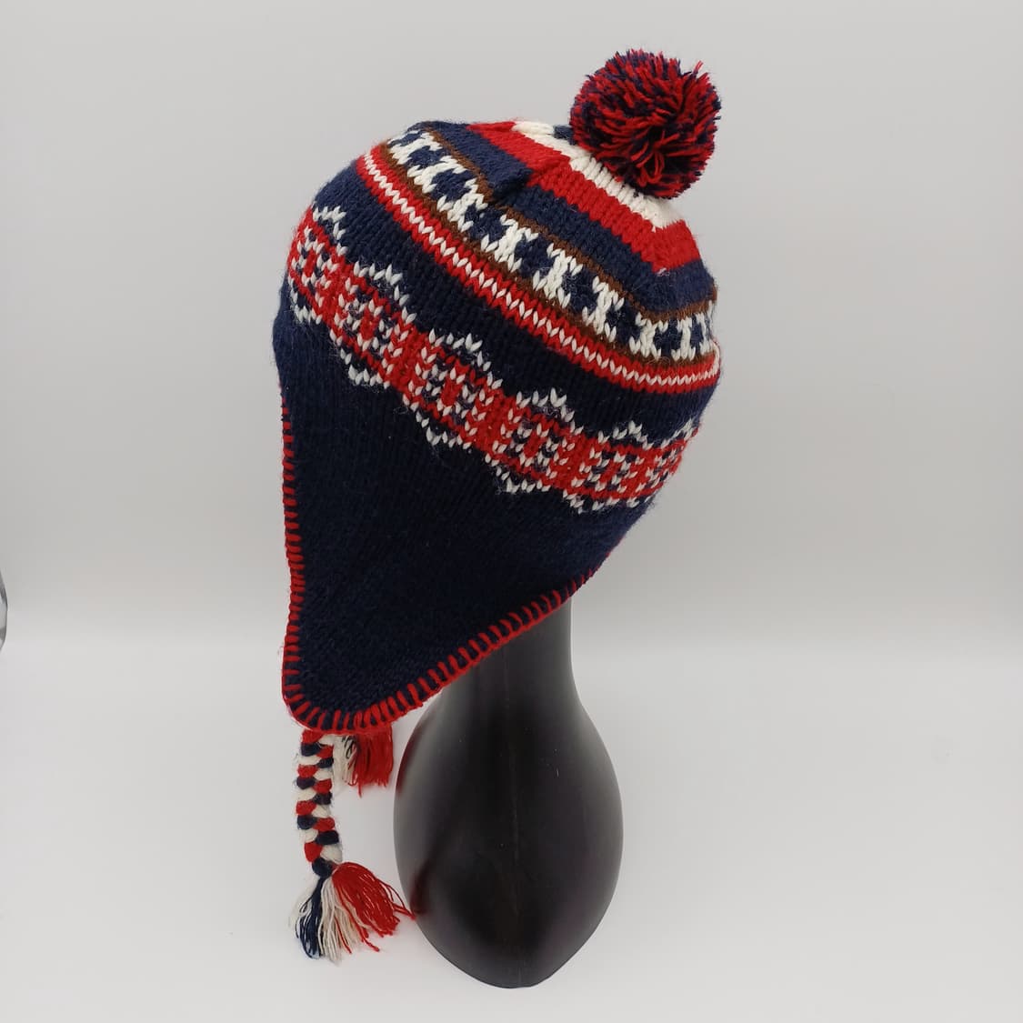 일본 빈티지 키즈 비니 방울 귀달이 모자 [BF10445-154-28] 상품이미지2