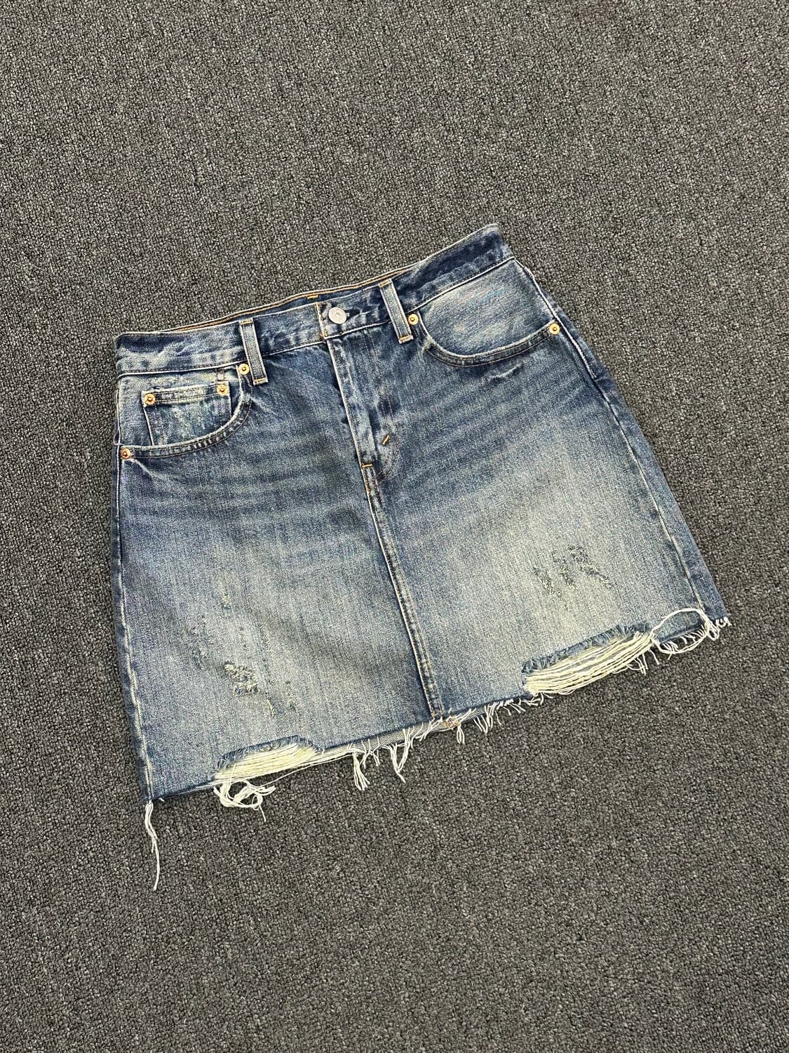 27)리바이스 빈티지 중청 데님 스커트 상품이미지1
