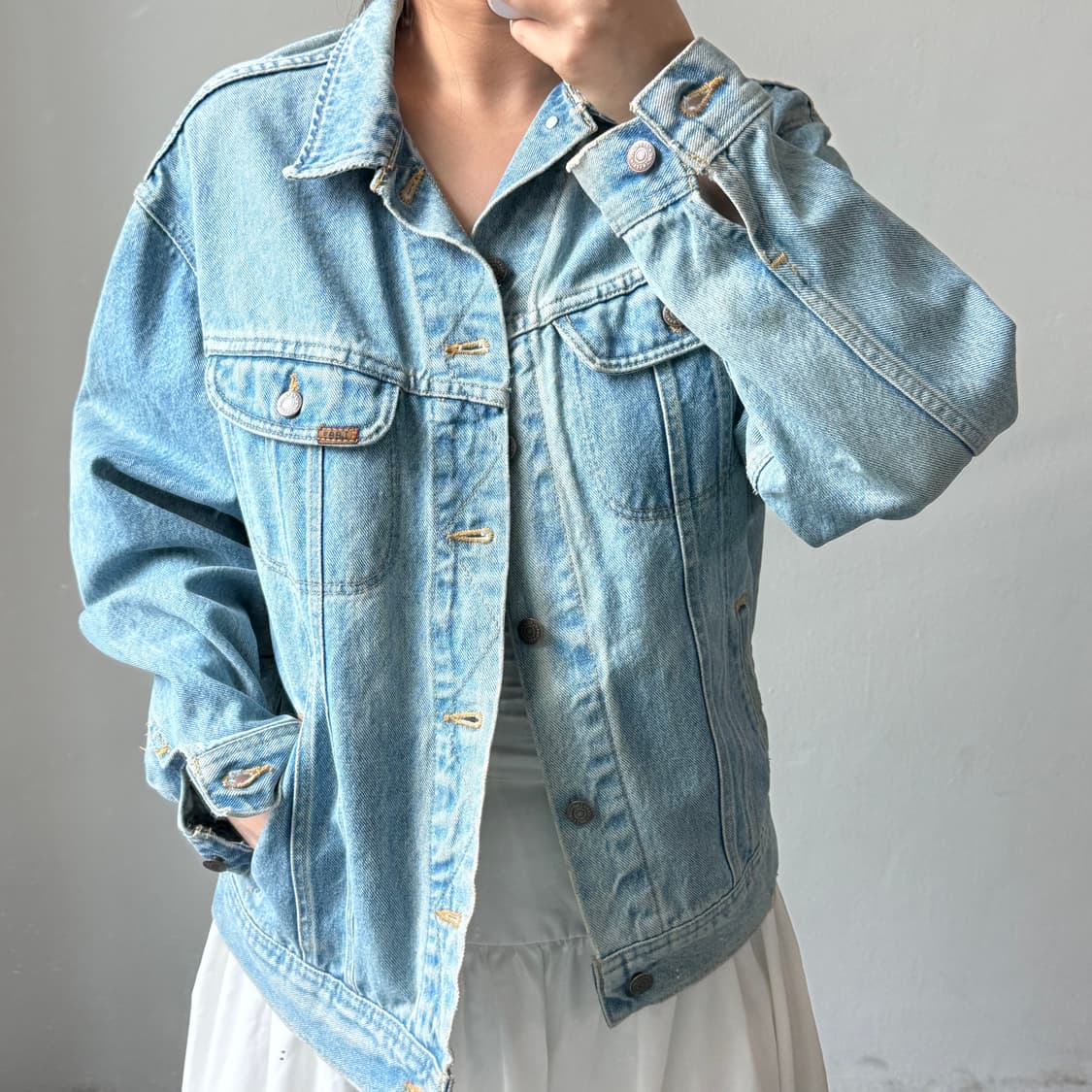 리 데님 자켓 상품이미지1