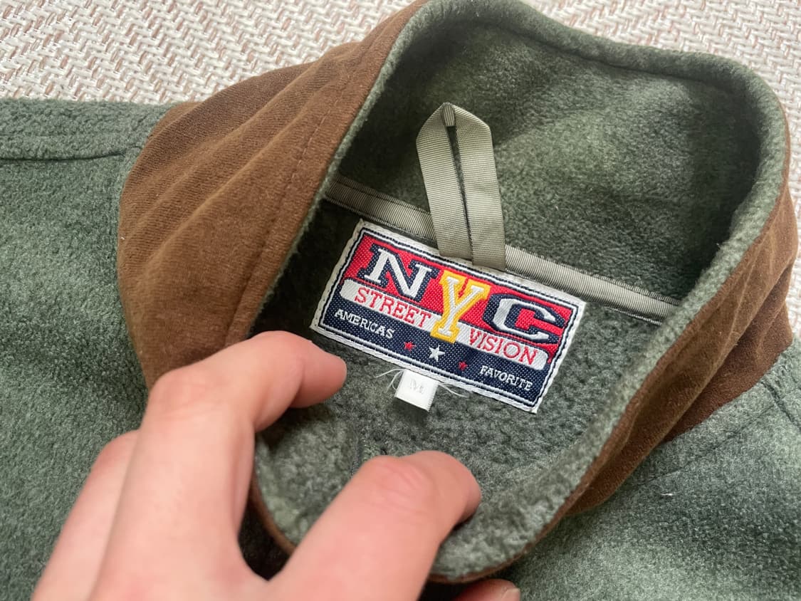 NYC 포레스트 그린 플리스 집업 J04155 상품이미지3