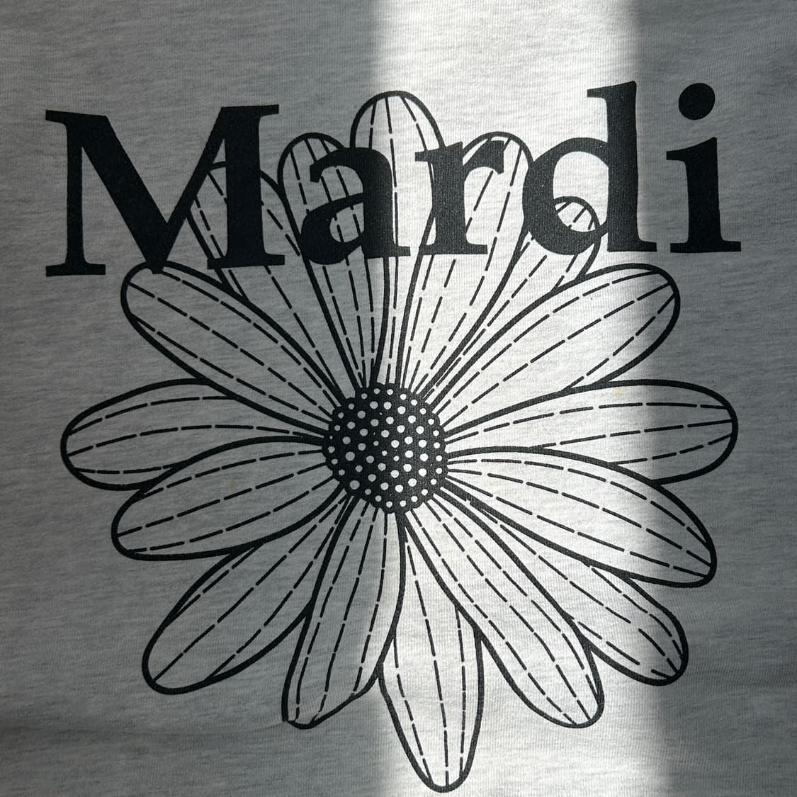 마르디메크르디 플라워 그레이 스웻셔츠 상품이미지5