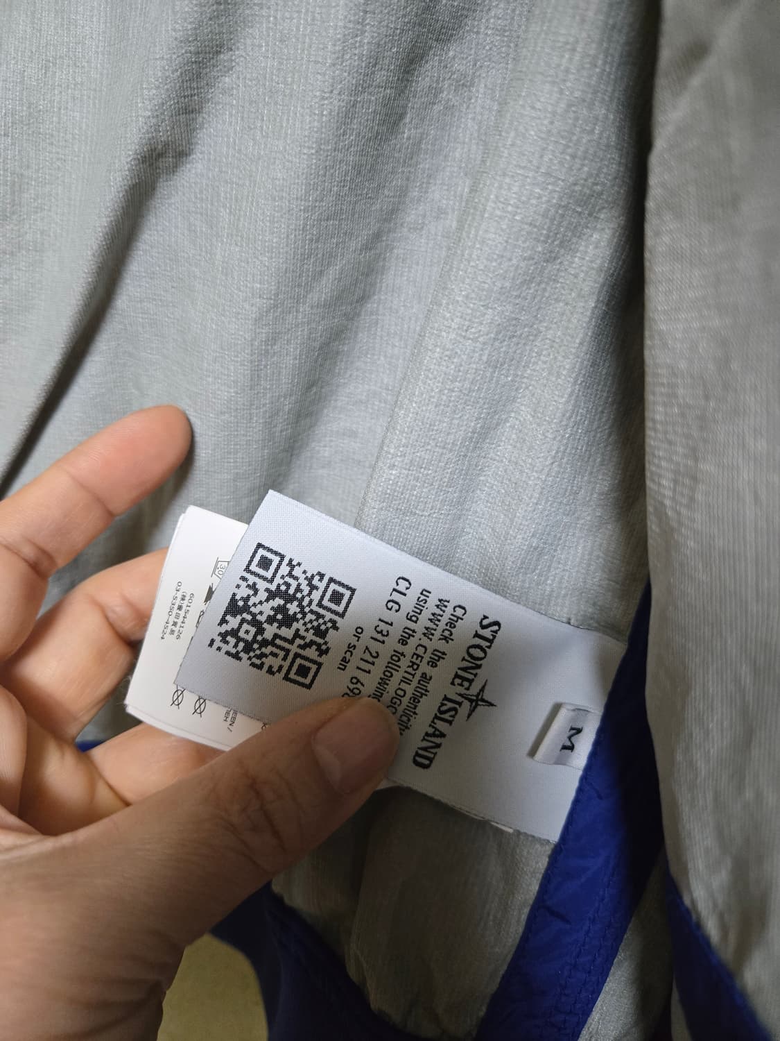 스톤아일랜드 마이크로 립스탑 블루종 재킷 M 상품이미지5