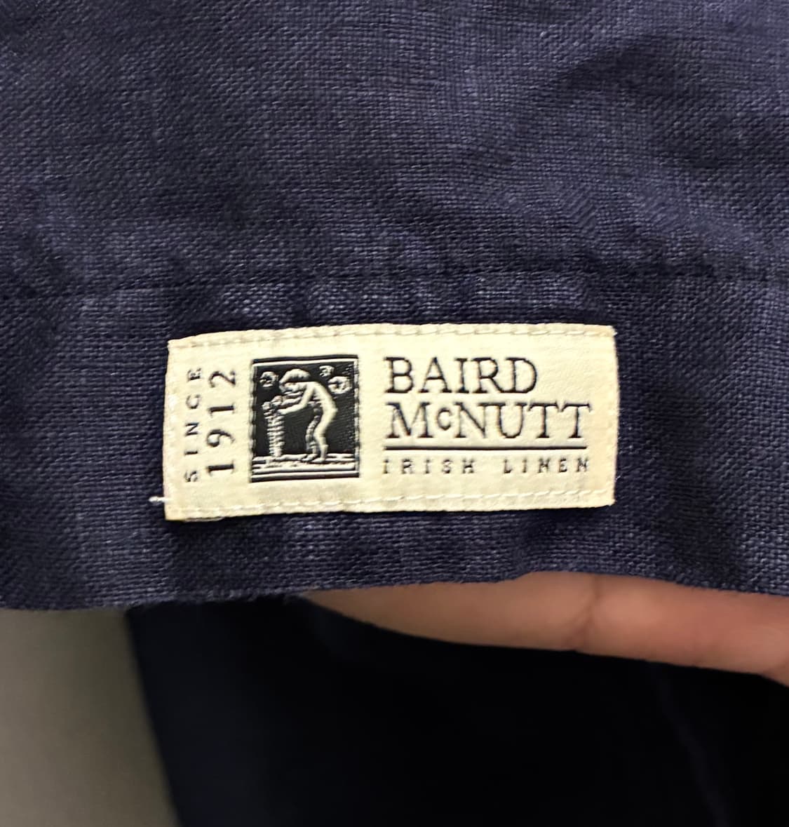 (M/100)브룩스브라더스 리젠트 네이비 버튼다운 포켓 리넨셔츠 상품이미지7