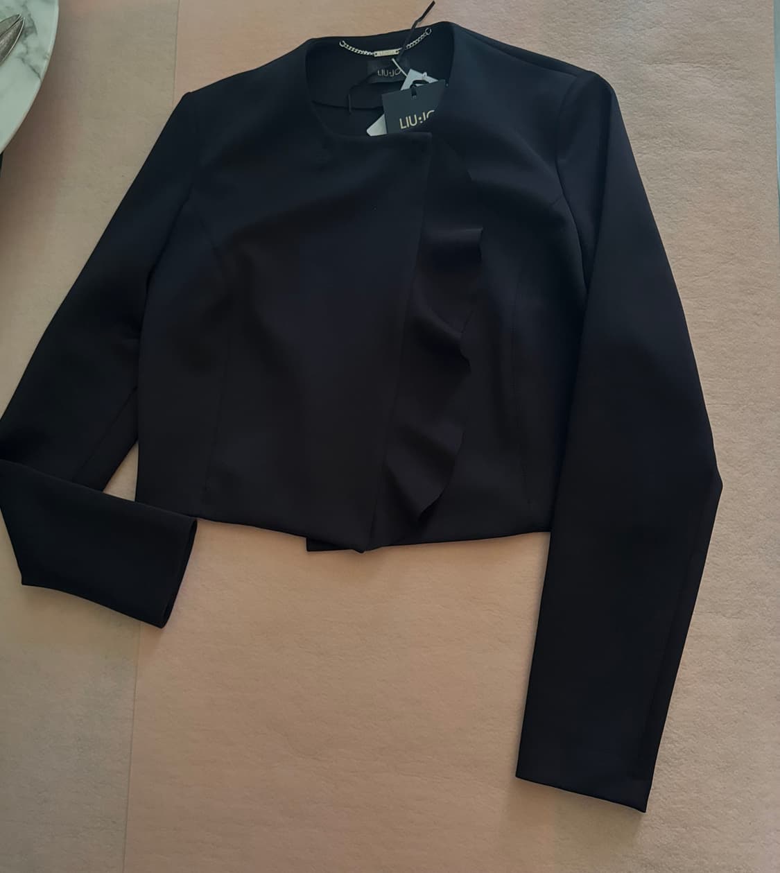 리우조 여성 블랙 숏 s/s 쟈켓  상품이미지7