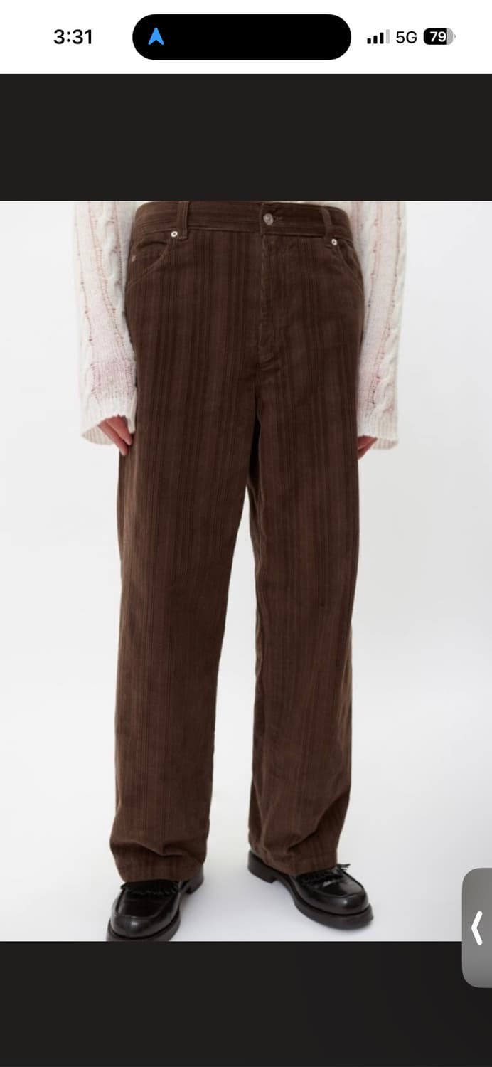 (48) 아워레가시 바스트컷 코듀로이 브라운 상품이미지2