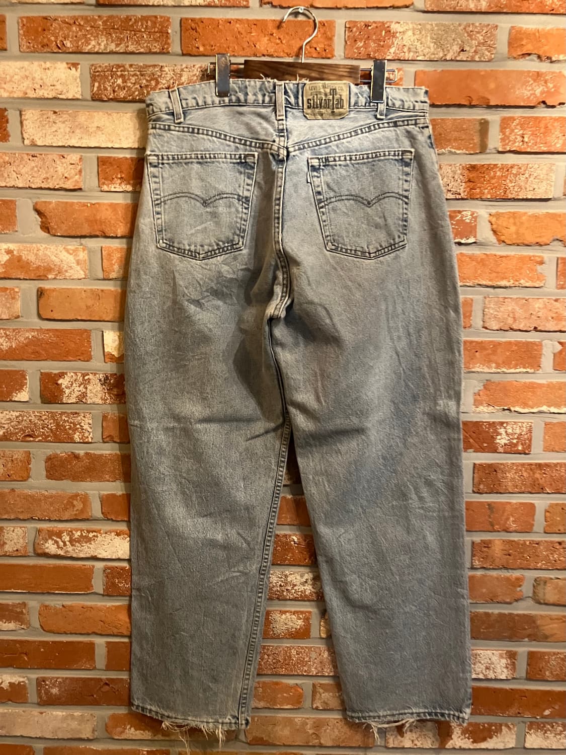 90s USA 빈티지 리바이스 실버탭 루즈핏 데님 팬츠 상품이미지5