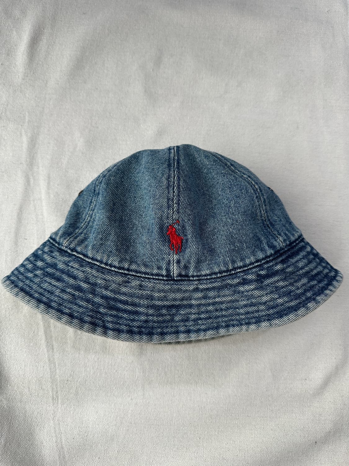 폴로 랄프로렌 데님 버킷햇 made in USA 상품이미지4