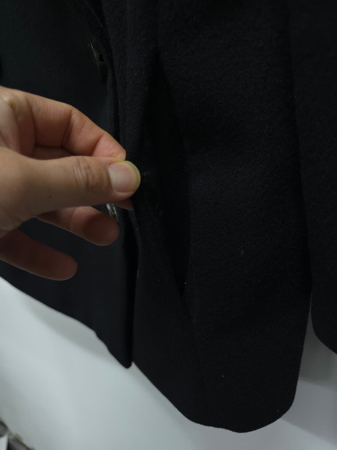 VOV(보브)여성 블랙 하프 울코트 55사이즈 상품이미지10