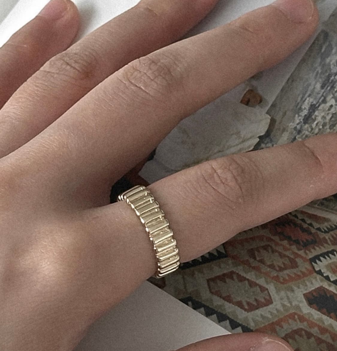 (새상품)골드 포인트 링 반지 골드링 빈티지링 레이어드링 상품이미지1