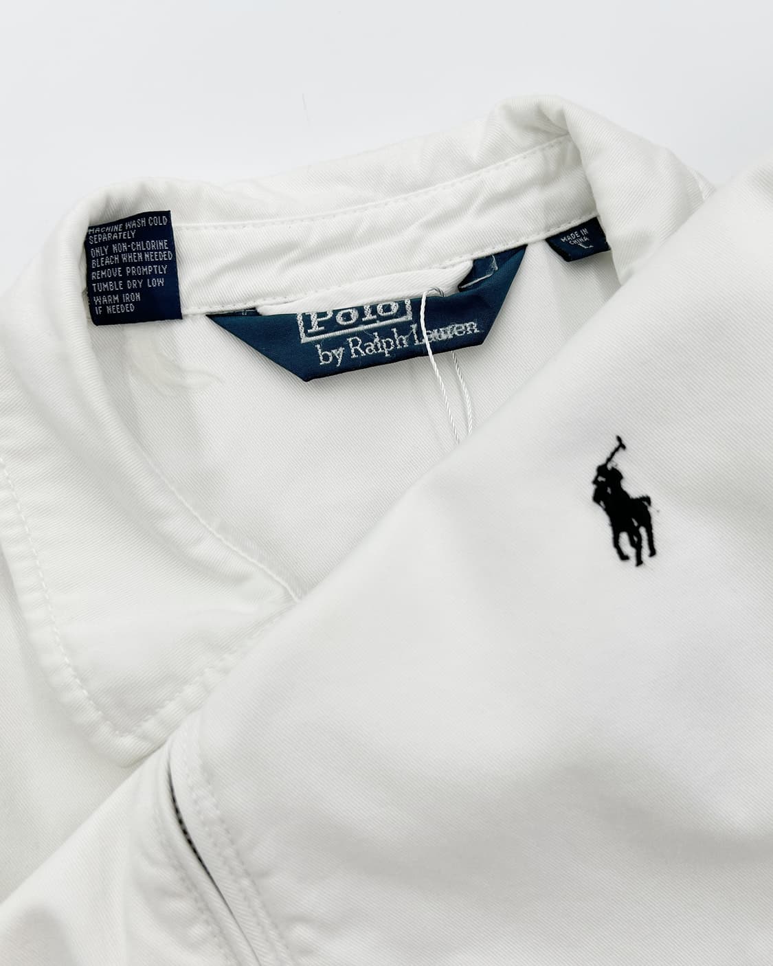 POLO RL 00s 화이트 코튼쉘 스윙톱 자켓 상품이미지1