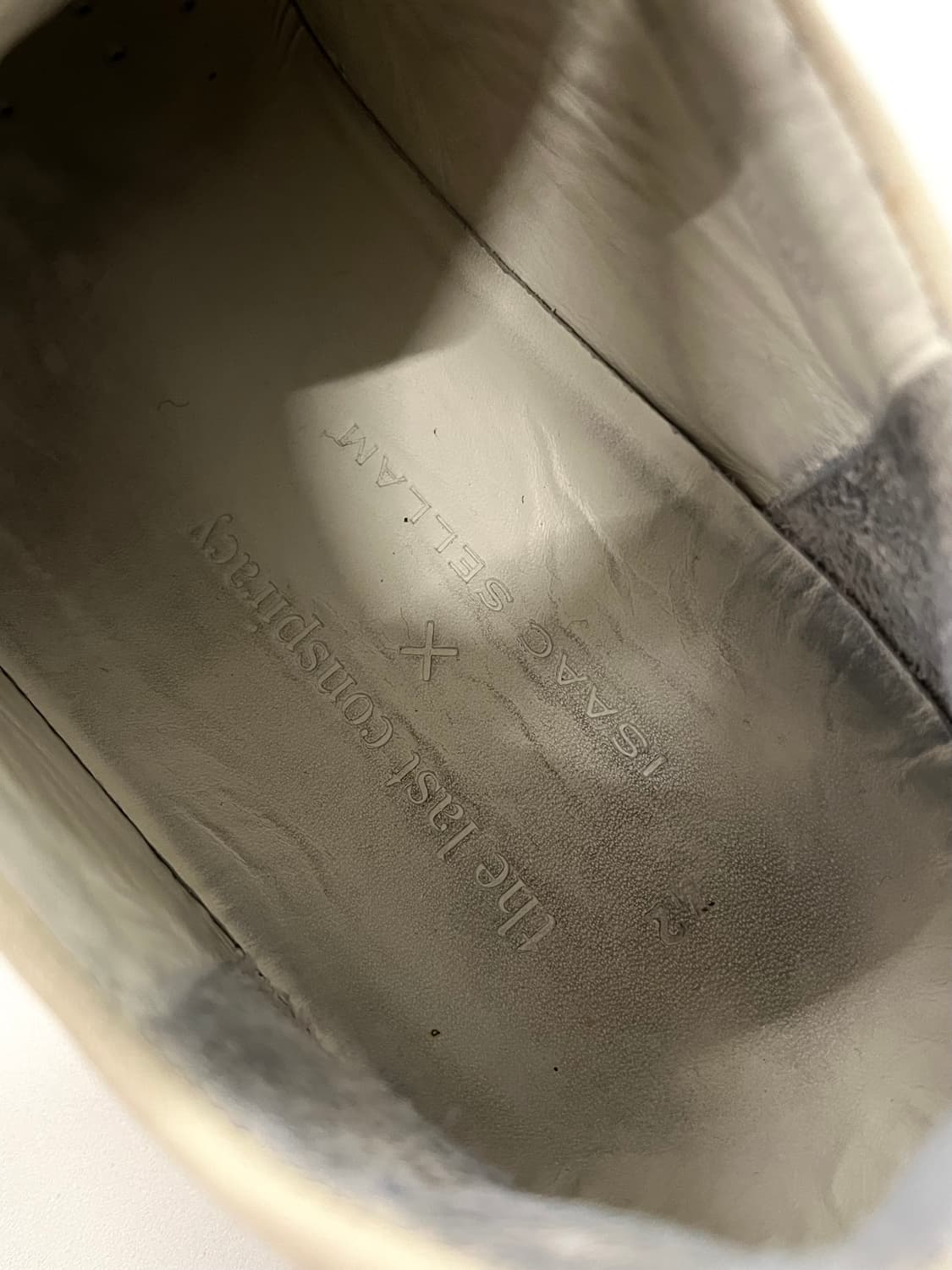 아이작 세럼 스테이플러 레더 스니커즈 상품이미지5