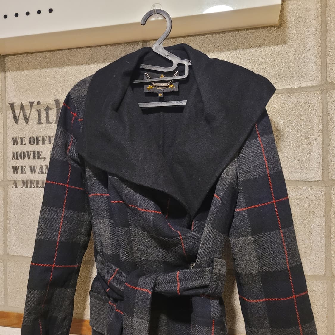 비비안웨스트우드 울 벨티드 코트 40 상품이미지3