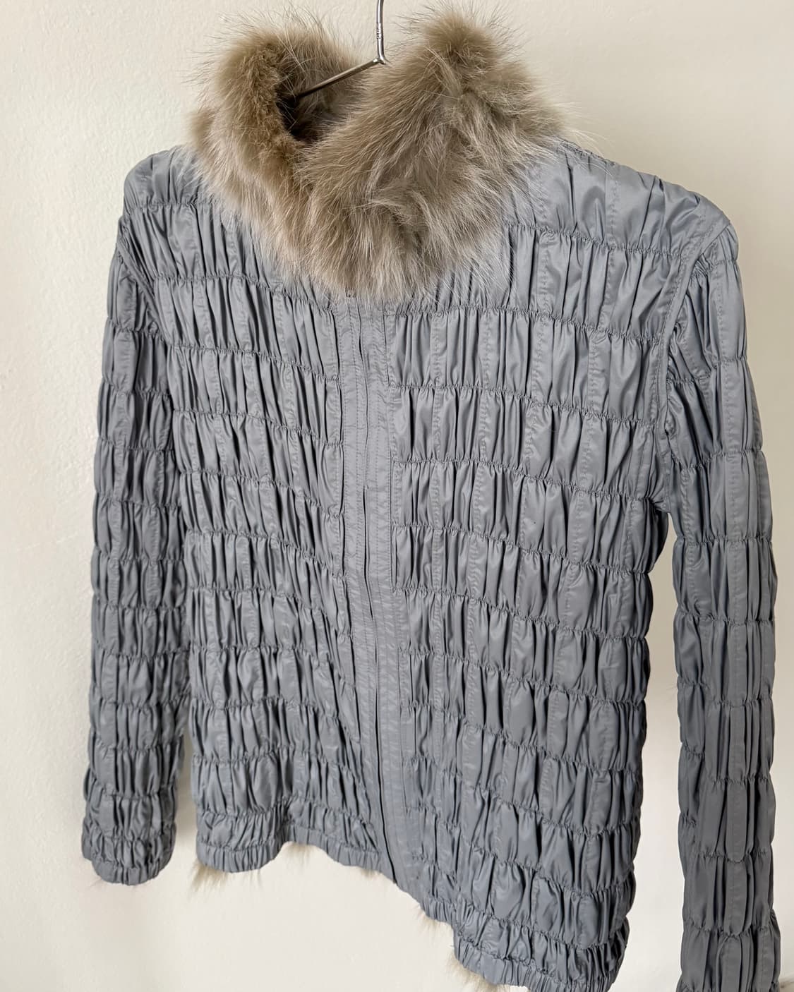 빈티지 셔링 폭스퍼 자켓 상품이미지3