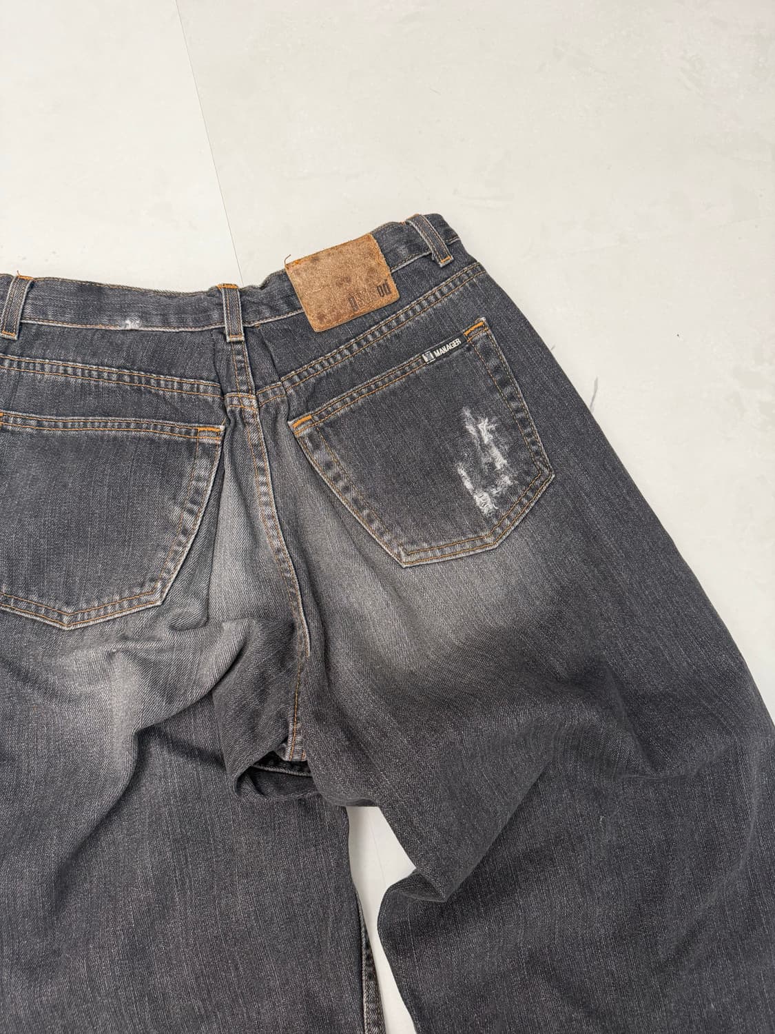 흑청 디스트레스 와이드진 상품이미지7